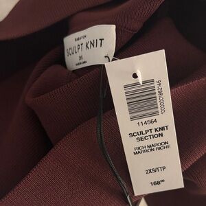 Aritzia Babaton Sculpt Knit Section Dress in Rich Maroon